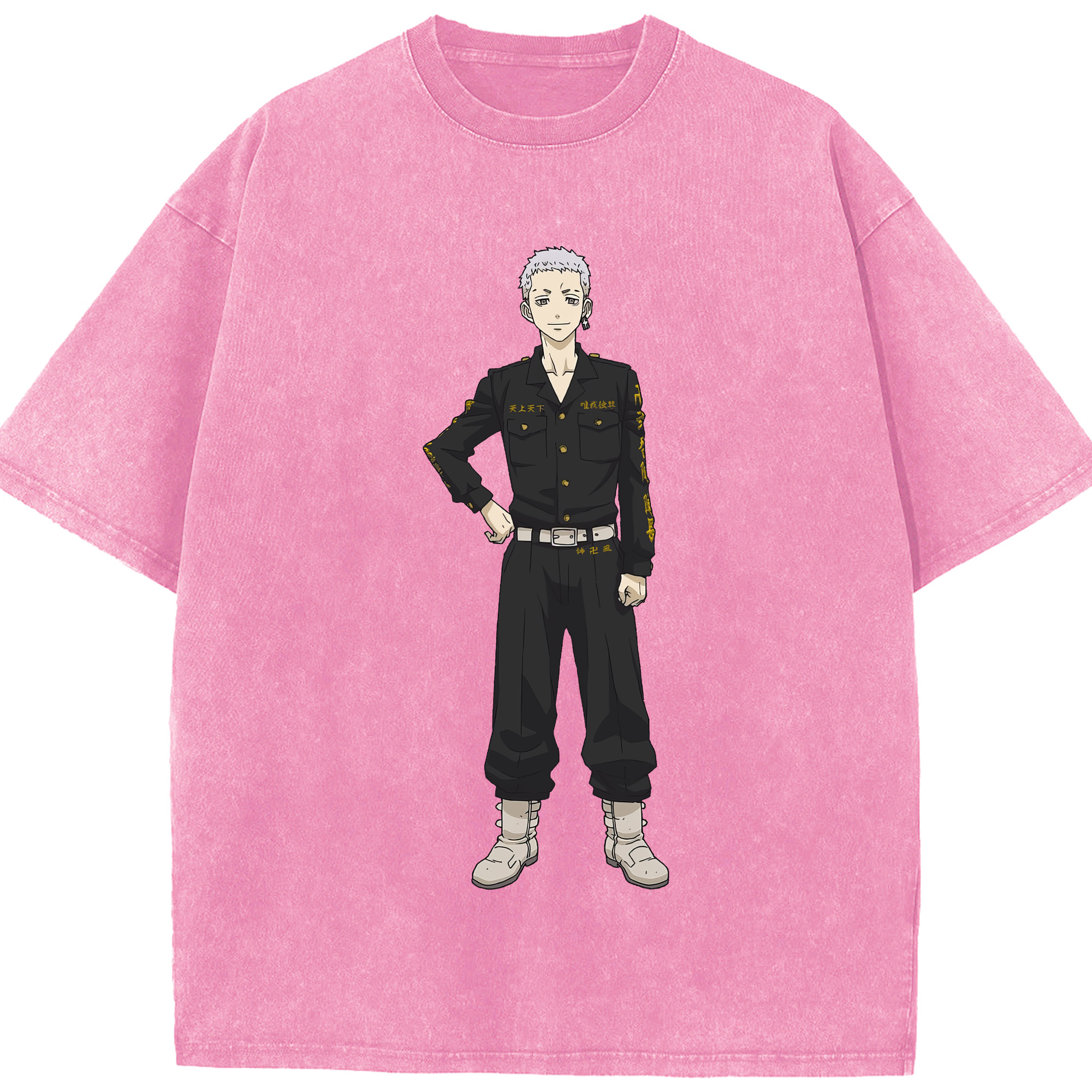 （画像用） 東京リベンジャーズ Tokyo Revengers 綿100% ヴィンテージ風 半袖Tシャツ（フロントプリント）